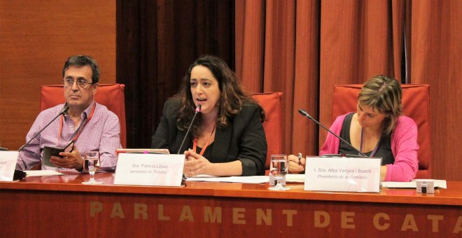 Carlos Enrique Bayo i Patrícia López aporten un allau d'informació al Parlament sobre la 'brigada política' d'Interior