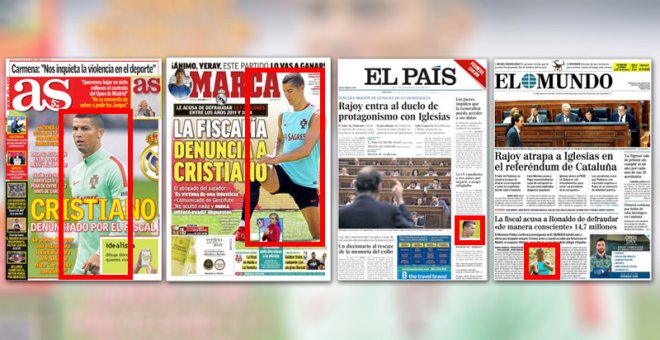 El Real Madrid consigue que Ronaldo no aparezca en las portadas vestido de blanco