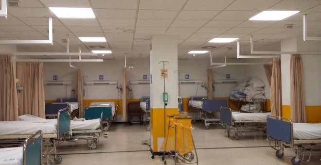 Hacinados 23 pacientes en una sala por el colapso del Hospital Ramón y Cajal de Madrid