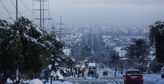 Las nevadas en Chile dejan un muerto, dos heridos y miles de hogares sin luz