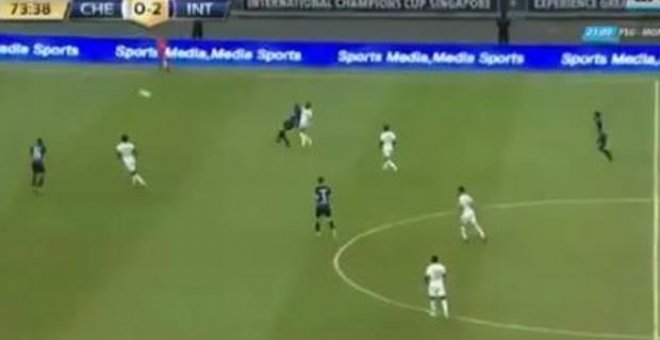 Un jugador del Inter marca el mejor gol de la pretemporada, en propia puerta