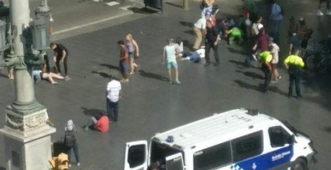 Atropellament massiu a la Rambla de Barcelona