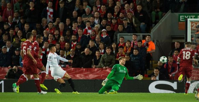 El Sevilla saca de Anfield un punto que sabe a victoria