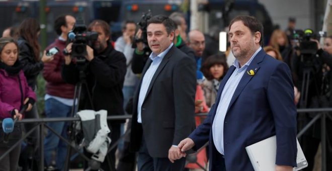 Las reacciones al encarcelamiento de Junqueras y los 8 exconsellers