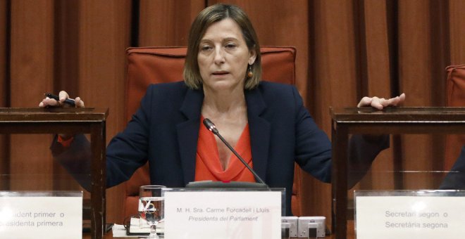 Forcadell asegura ante el juez que la DUI no proclamó nada y que leyó lo que dijo Torrent