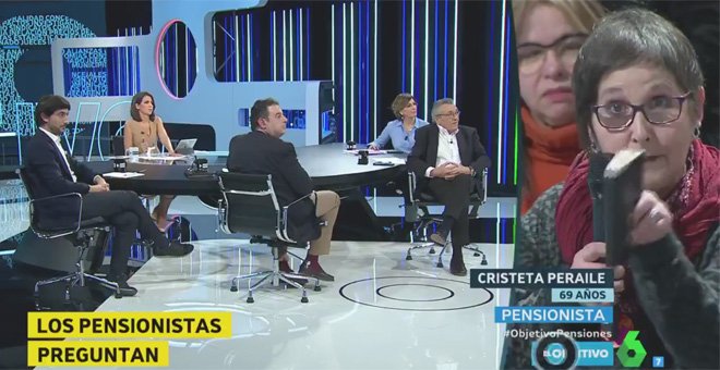 El cabreo de un grupo de pensionistas con un dirigente del PP y la lección de dignidad de una jubilada