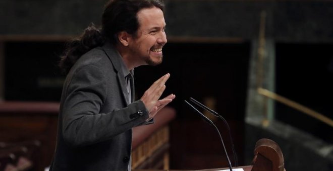 Pablo Iglesias exige al Gobierno que suba las pensiones como "ordena la Constitución"