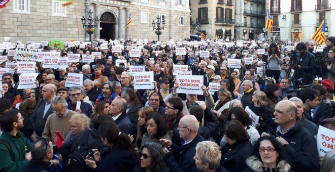 Mostra d'unitat contra la "persecució política" a l'independentisme