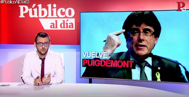 La vuelta de Puigdemont y otras noticias del informativo 'Público al Día' del 6 de abril de 2018