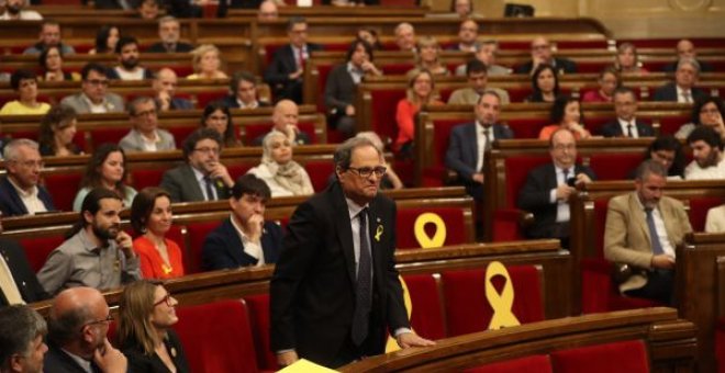 La oposición en bloque rechaza investir a Quim Torra, que no convence a la CUP