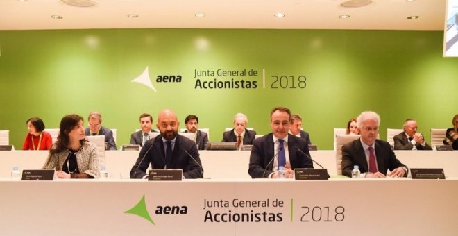 Aena seguirá repartiendo el 80% de sus beneficios entre sus accionistas hasta el 2020