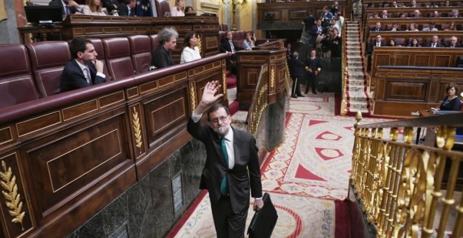 Rajoy deja su escaño en el Congreso