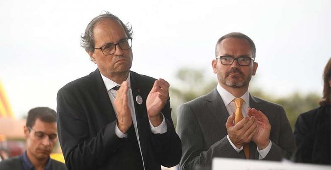 Torra, a les portes de la presó de Lledoners: "Estem més forts que mai per fer realitat la República catalana"