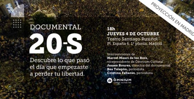 El documental '20-S' se proyecta en Madrid