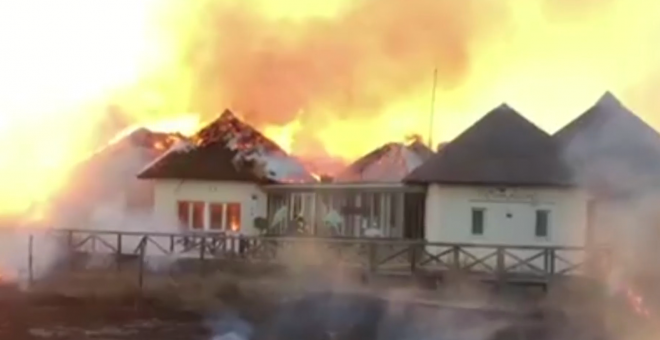 Un incendio calcina el Centro de Interpretación de la Naturaleza de Chipiona