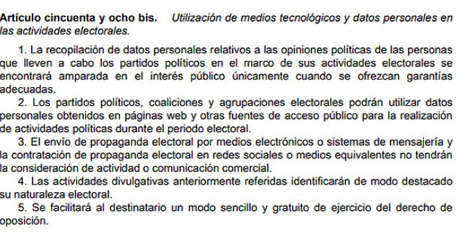 Protección de Datos insiste: la ley no ampara el uso de 'big data' por los partidos para inferir la ideología política de los ciudadanos