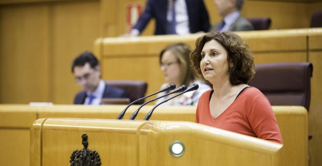 Pilar Garrido sustituye a Espinar como portavoz de Unidos Podemos en el Senado