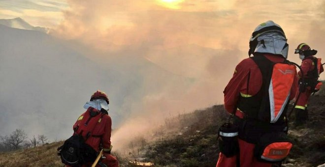 Tres cuartas partes de España están este martes en riesgo elevado de incendios