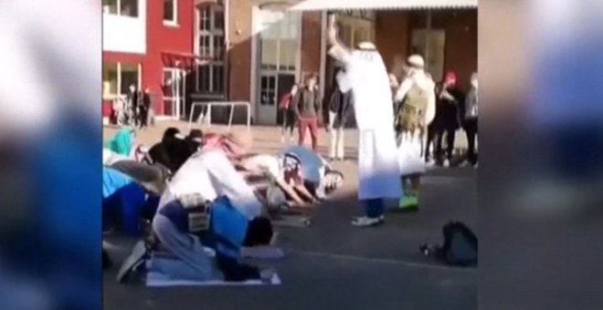 Polémica en Bélgica por un vídeo de estudiantes disfrazados de musulmanes con explosivos