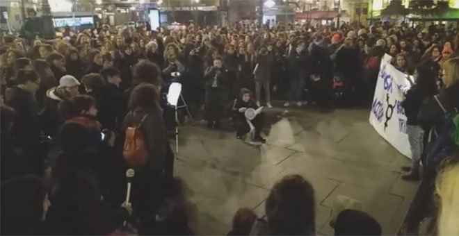 Una mañana rotunda de reivindicaciones antes de la gran manifestación del 8M