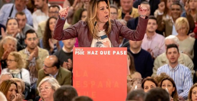 Susana Díaz sobre que Vox reclame el voto a la izquierda: "El lobo le pide el voto a los corderos"
