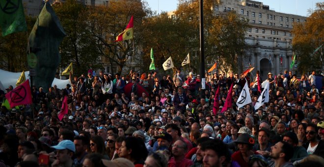 Más de 1.000 activistas detenidos por las manifestaciones contra el cambio climático en Londres