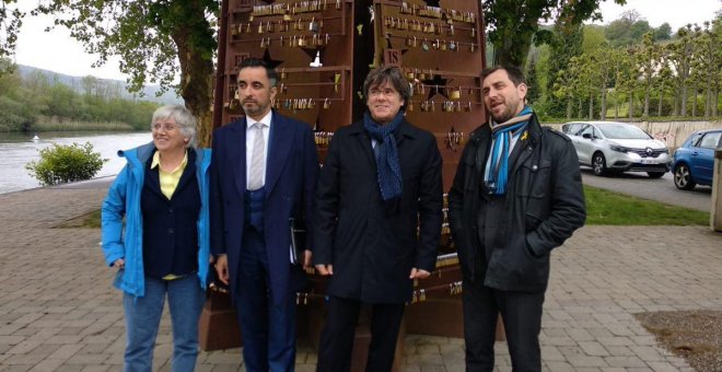 Puigdemont, Comín i Ponsatí arrenquen la campanya des de Schengen per reivindicar la seva lliure circulació per Europa