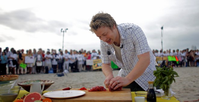 Los restaurantes del famoso chef británico Jamie Oliver, al borde de la quiebra