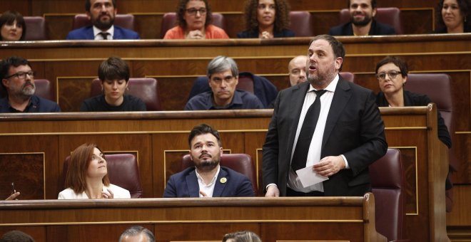 Junqueras demana a la Mesa del Congrés que reconsideri la suspensió dels diputats presos