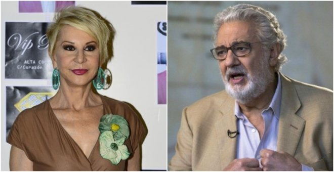 Karmele Marchante acusa a Plácido Domingo de propasarse en una entrevista: "Se acercó más de la cuenta"