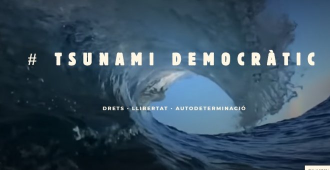 La plataforma Tsunami Democràtic hace un llamado a la “desobediència civil” para responder a la sentencia del 1-O