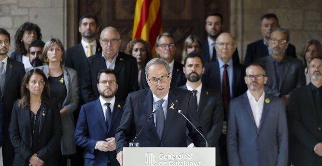 Torra pide una reunión urgente con el rey y Sánchez para abordar la "crisis" que abre la sentencia del 'procés'