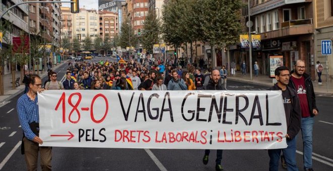 "Ho hem tornat a fer", els sindicats convocants consideren un èxit la vaga