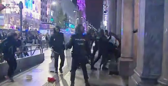 Los vídeos de las cargas de la Policía en Madrid en la manifestación a favor de la amnistía de los presos independentistas