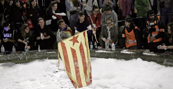 La plaça Espanya de Barcelona i els carrers de Mataró, Vic o Tarragona, epicentres del novè dia de protestes contra la sentència