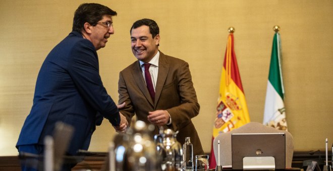 "El Gobierno de Andalucía es fuerte, estable y cuenta con el apoyo parlamentario de Vox"