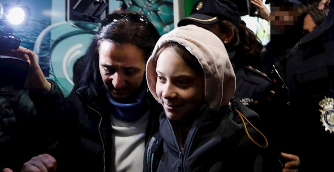 Expectación y revuelo en la llegada de Greta Thunberg a Madrid