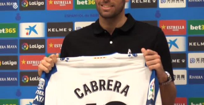 Cabrera, presentado como nuevo jugador del Espanyol