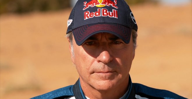 Carlos Sainz durante el rally Dakar