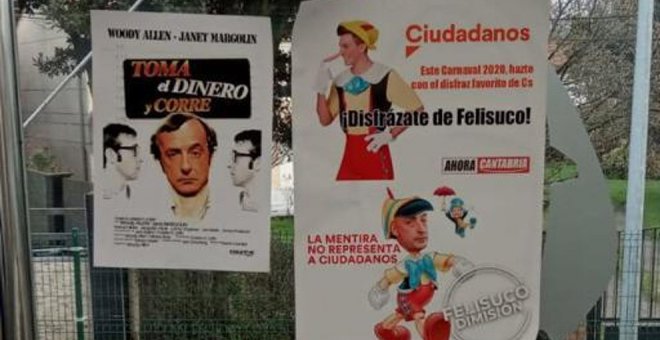 Parkings de Santander y Torrelavega amanecen con carteles pidiendo la dimisión de Félix Álvarez también como parlamentario autonómico