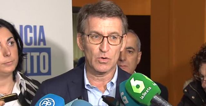 Núñez Feijóo sale en defensa de Alonso: "Es nuestro candidato, es el candidato de todo el PP de España"