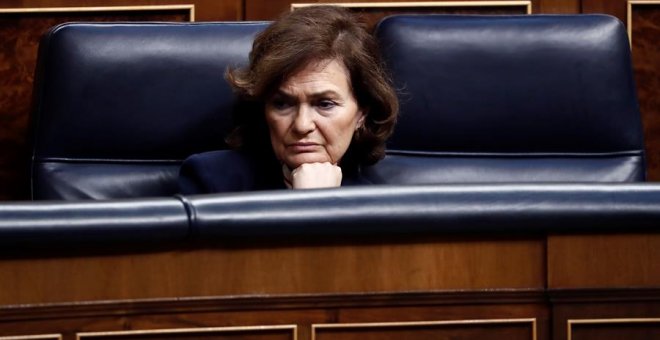 La vicepresidenta espanyola Carmen Calvo, ingressada per una infecció respiratòria