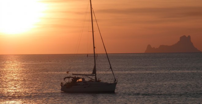 Un patrón de barco pasa la cuarentena en una isla deshabitada de Formentera