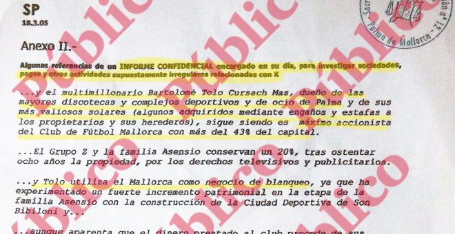 Villarejo: el PP usó detectives para espiar a Cursach y descubrió el blanqueo y las relaciones con la Policía