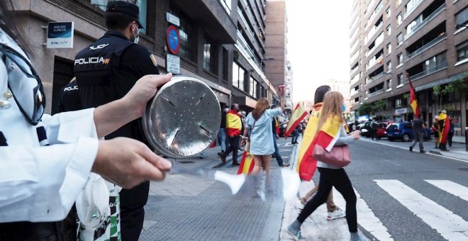 La Fiscalía señala que el estado de alarma no acaba de forma automática con el derecho de manifestación