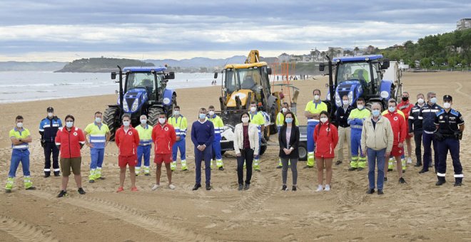 Santander controlará el aforo de las playas con personal en los accesos y dispositivos de cuenteo de usuarios