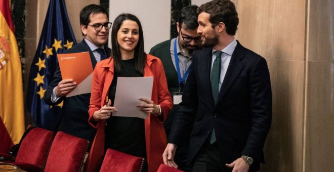 El doble discurso de Cs en la campaña del 12-J: atacar a Feijóo en Galicia e ir de la mano del PP en Euskadi