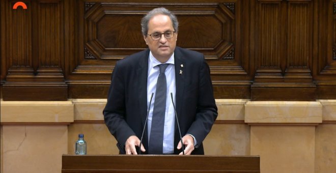 Torra: "Se decidirá entre república catalana o monarquía española"