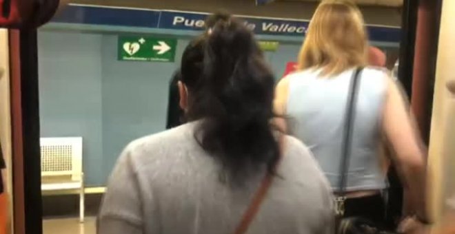 Clamor en Vallecas por las aglomeraciones en el metro de Madrid