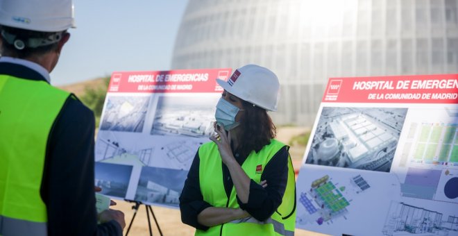 La tragedia oculta del hospital 'milagro' de Ayuso: un trabajador muere en la obra y sus compañeros denuncian presiones